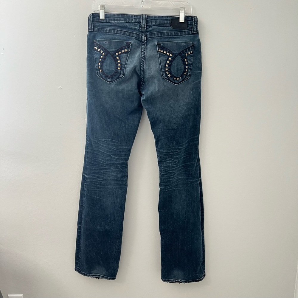 Big Star Liv Boot Distressed Jeans Horseshoe Pockets Tall